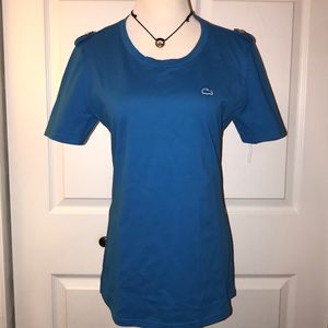 Lacoste crew neck with shoulder buttons